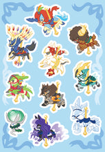 Load image into Gallery viewer, Blue Carousel Pony Sticker Sheet
