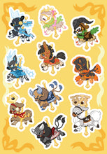 Load image into Gallery viewer, Yellow Carousel Pony Sticker Sheet