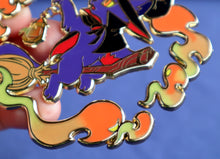Load image into Gallery viewer, Ghostly Gaze - Witch Kitty Deluxe Enamel Pin