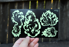 Load image into Gallery viewer, Phantomfire Fox Glow-in-the-Dark Vinyl Sticker Sheet