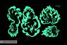 Load image into Gallery viewer, Phantomfire Fox Glow-in-the-Dark Vinyl Sticker Sheet