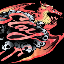 Load image into Gallery viewer, STAPLE/MEN'S FIT Slay Dragon glitter t-shirt