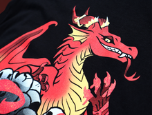 Load image into Gallery viewer, STAPLE/MEN'S FIT Slay Dragon glitter t-shirt