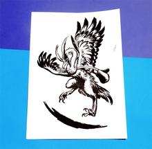 Load image into Gallery viewer, Messenger Bird Inktober Original Ink Drawing