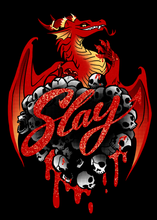 Load image into Gallery viewer, STAPLE/MEN'S FIT Slay Dragon glitter t-shirt