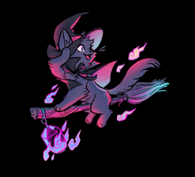 Load image into Gallery viewer, Witchy Kitty Acrylic Keychains