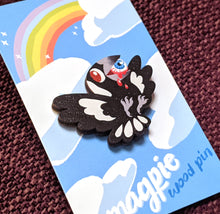 Load image into Gallery viewer, Murderbird Magpie Wood Pin