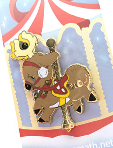 Carousel Odd Reindeer Enamel Pin