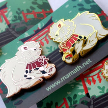 Load image into Gallery viewer, Koma Inu-style Tigerdog Enamel Pins