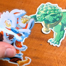 Load image into Gallery viewer, Jade Lion 3.5" Vinyl Sticker