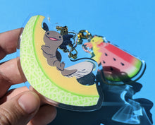 Load image into Gallery viewer, Fruity Melon Snaxolotl Axolotl Acrylic Keychains