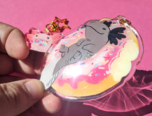 Load image into Gallery viewer, Junky Snack Snaxolotl Axolotl Acrylic Keychains