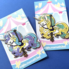 Load image into Gallery viewer, Carousel Fairy Unicorn Hard Enamel Pin