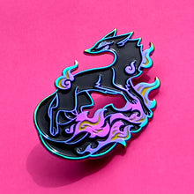 Load image into Gallery viewer, Phantomfire Fox Kitsune Enamel Pin
