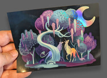 Load image into Gallery viewer, Unicorn Moonlight Holo Vinyl Sticker
