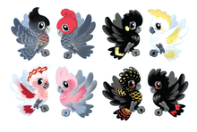 Load image into Gallery viewer, Aussie Cockatoos Vinyl Sticker Sheet
