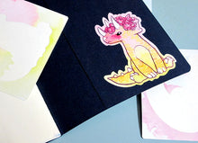 Load image into Gallery viewer, Sweet Saurians: T-rex, Triceratops and Plesiosaur Vinyl Stickers