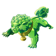 Load image into Gallery viewer, Jade Lion 3.5" Vinyl Sticker