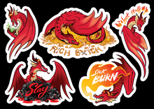 Load image into Gallery viewer, Red Dragon Vinyl Sticker Sheet
