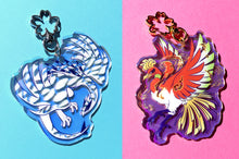 Load image into Gallery viewer, Tower Duo Rainbow Holo Acrylic Keychains