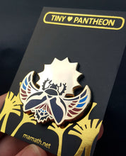 Load image into Gallery viewer, Khepri Enamel Pin (Tiny Pantheon 2018)