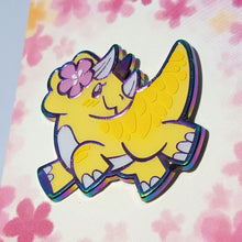 Load image into Gallery viewer, Sweet Saurian Triceratops Enamel Pin