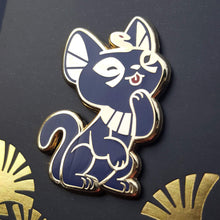 Load image into Gallery viewer, Bastet Enamel Pin (Tiny Pantheon 2018)