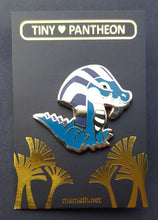 Load image into Gallery viewer, Sobek Enamel Pin (Tiny Pantheon 2018)