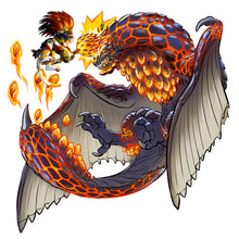 Load image into Gallery viewer, MHW Explodeyboi 5 Inch Clear Vinyl sticker