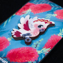 Load image into Gallery viewer, White Cockatoo Wood Pins