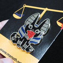 Load image into Gallery viewer, Anubis <3 Omnom Enamel Pin (Tiny Pantheon 2017 version)