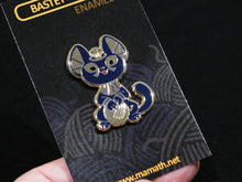 Load image into Gallery viewer, Bastet <3 String Enamel Pin (Tiny Pantheon 2017)