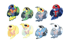 Load image into Gallery viewer, Little Aussie Parrots Vinyl Sticker Sheet
