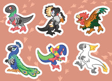 Load image into Gallery viewer, Scree! Mini Raptor (Dark BG) Vinyl Sticker Sheet