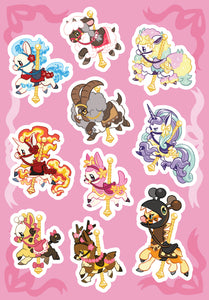 Carousel Pony Sticker Sheets