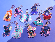 Load image into Gallery viewer, Witchy Kitty Acrylic Keychains