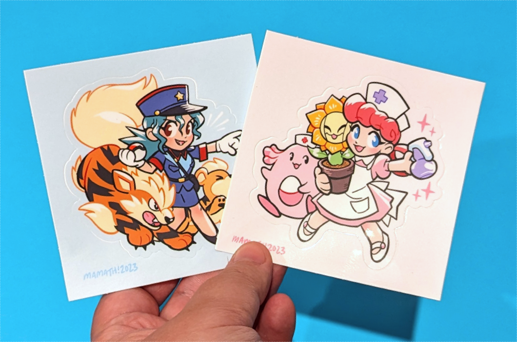 OG Pokeladies 3 Inch Vinyl Stickers