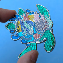 Load image into Gallery viewer, Coral-back Turtle (Wild Advent) Enamel Pin