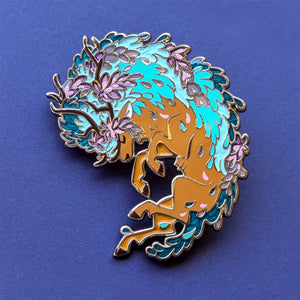 Wisteria Stag (Wild Advent) Enamel Pin