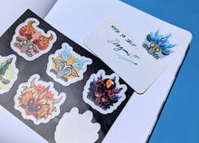 Load image into Gallery viewer, Grabby Dragons Vinyl Sticker Sheet