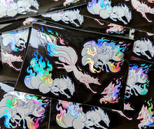 Load image into Gallery viewer, Phantomfire Fox Holo Vinyl Sticker Sheet