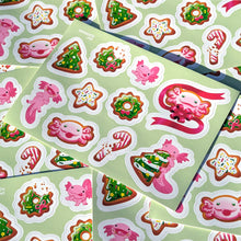 Load image into Gallery viewer, Snaxolotls: Festive Feast Vinyl Sticker Sheet