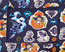 Load image into Gallery viewer, Witch Kitties: Tricky Sticks! Holo Vinyl Sticker Sheet (2025)