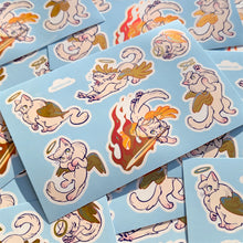 Load image into Gallery viewer, Angel Kitty Metallic Vinyl Sticker Sheet