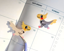 Load image into Gallery viewer, Rawr! Cockatiel Microraptor Vinyl Sticker Sheet