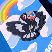 Load image into Gallery viewer, Murderbird Magpie Enamel Pin