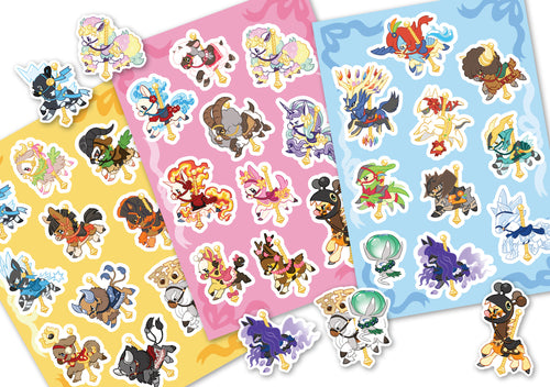 Carousel Pony Sticker Sheets