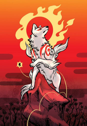 Solar Deity Amaterasu A5 Print