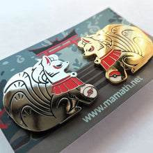 Load image into Gallery viewer, Shrine Kitsune Pair Pins