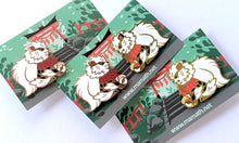 Load image into Gallery viewer, Koma Inu-style Tigerdog Enamel Pins